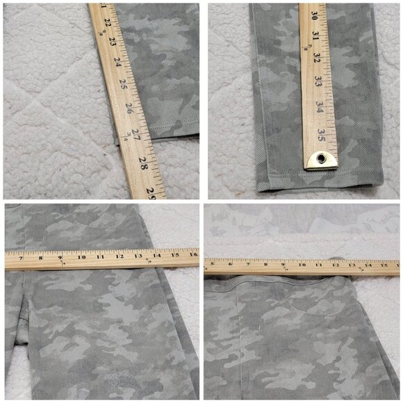 Spanx Womens Gray Camouflage Jeggings Pull On‎ With Pockets Lined Size Small - Picture 9 of 9